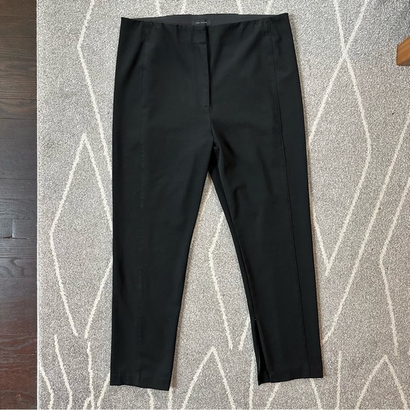 Ann Taylor Skinny Stretch Ankle Length Black Trousers with Elastic Waist - Picture 1 of 6